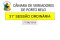 INFORMATIVO CÂMARA DE VEREADORES 31° SESSÃO ORDINÁRIA 2018